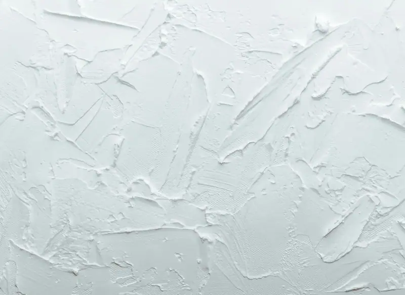 Close view of a heavy hand-troweled wall texture